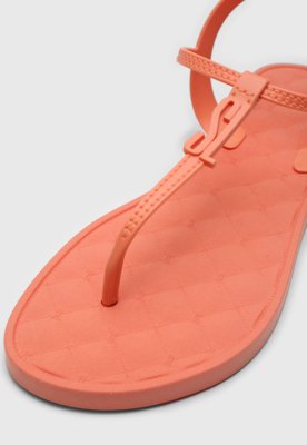 Rasteira Santa Lolla Logo Coral