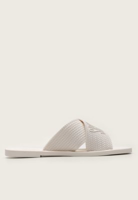 Rasteira Santa Lolla Logo Off-White
