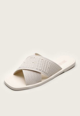 Rasteira Santa Lolla Logo Off-White