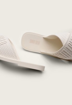 Rasteira Santa Lolla Logo Off-White