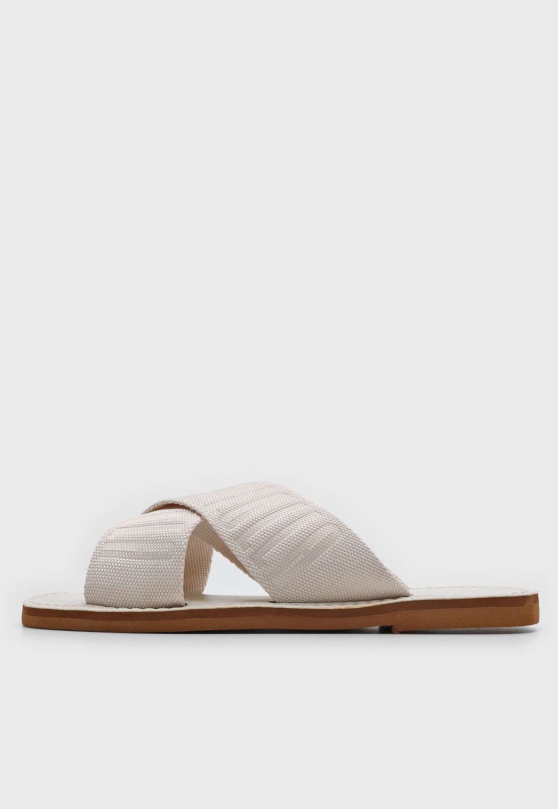 Rasteira Santa Lolla Transpasse Off-White - Compre Agora