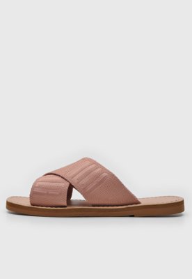 Rasteira Slide Santa Lolla Logo Rosa