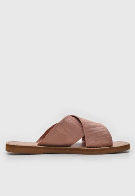 Rasteira Slide Santa Lolla Logo Rosa