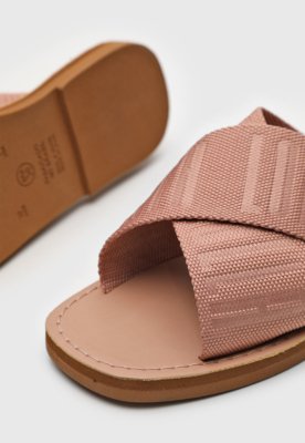 Rasteira Slide Santa Lolla Logo Rosa
