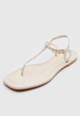 Rasteirinha Feminina Santa Lolla Fechada Off-White