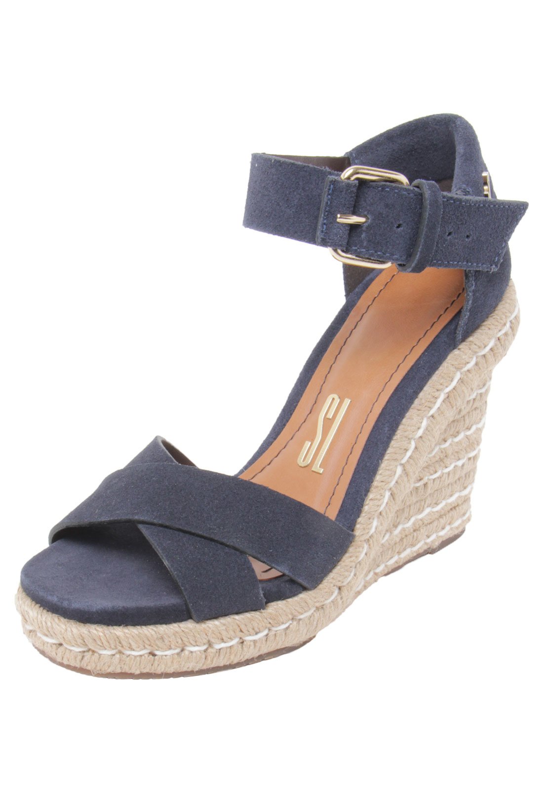 sandália espadrille santa lolla jeans azul
