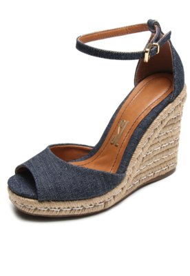 sandália espadrille santa lolla jeans azul