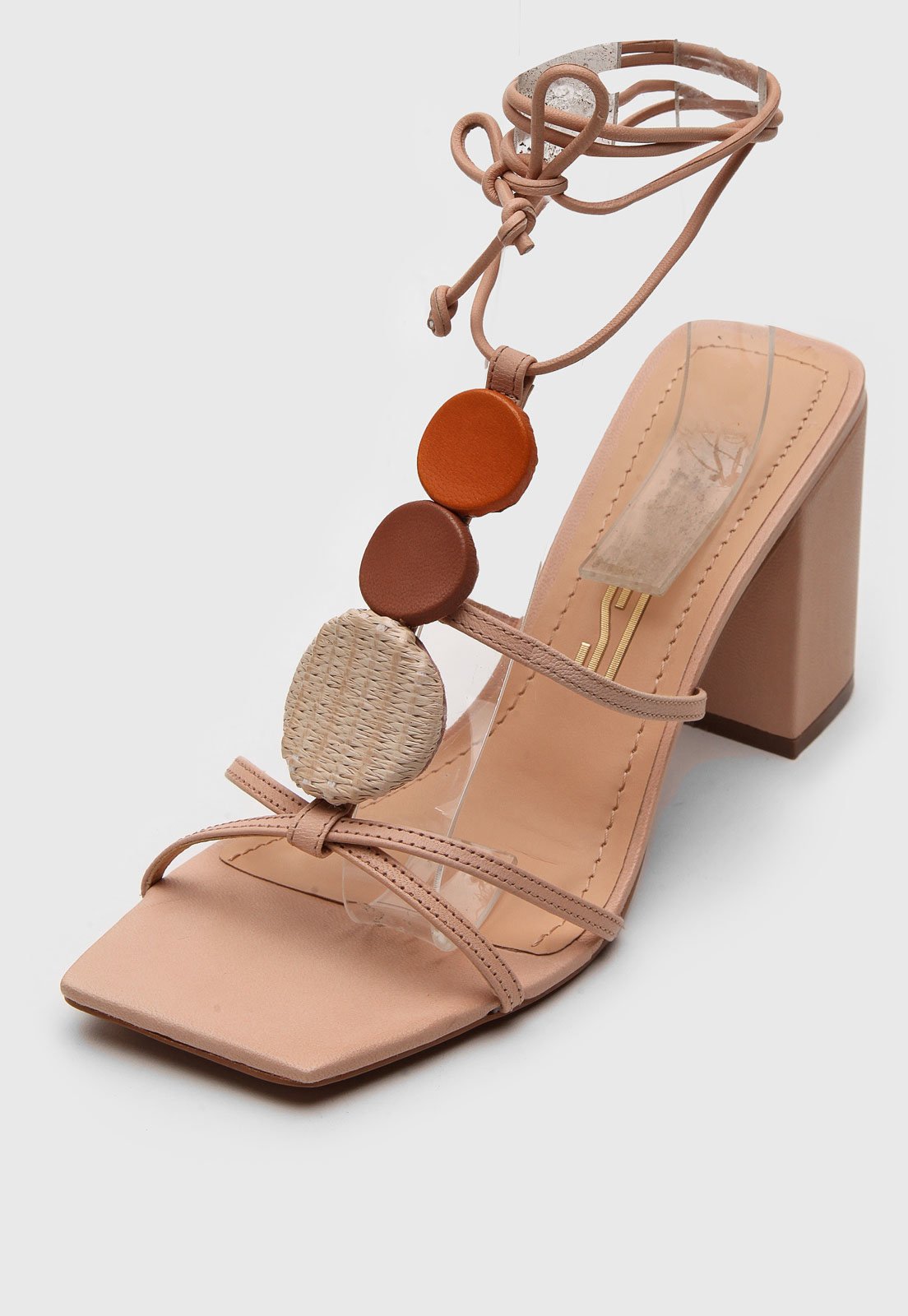 Sandália DAFITI SHOES Amarração Nude - Compre Agora