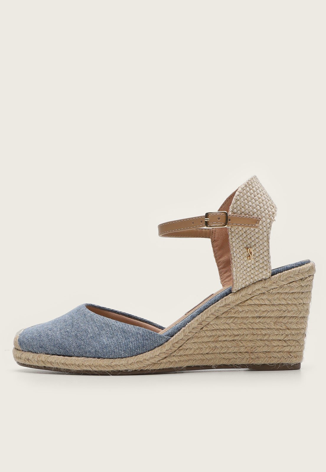 Sandália espadrille santa hot sale lolla jeans azul