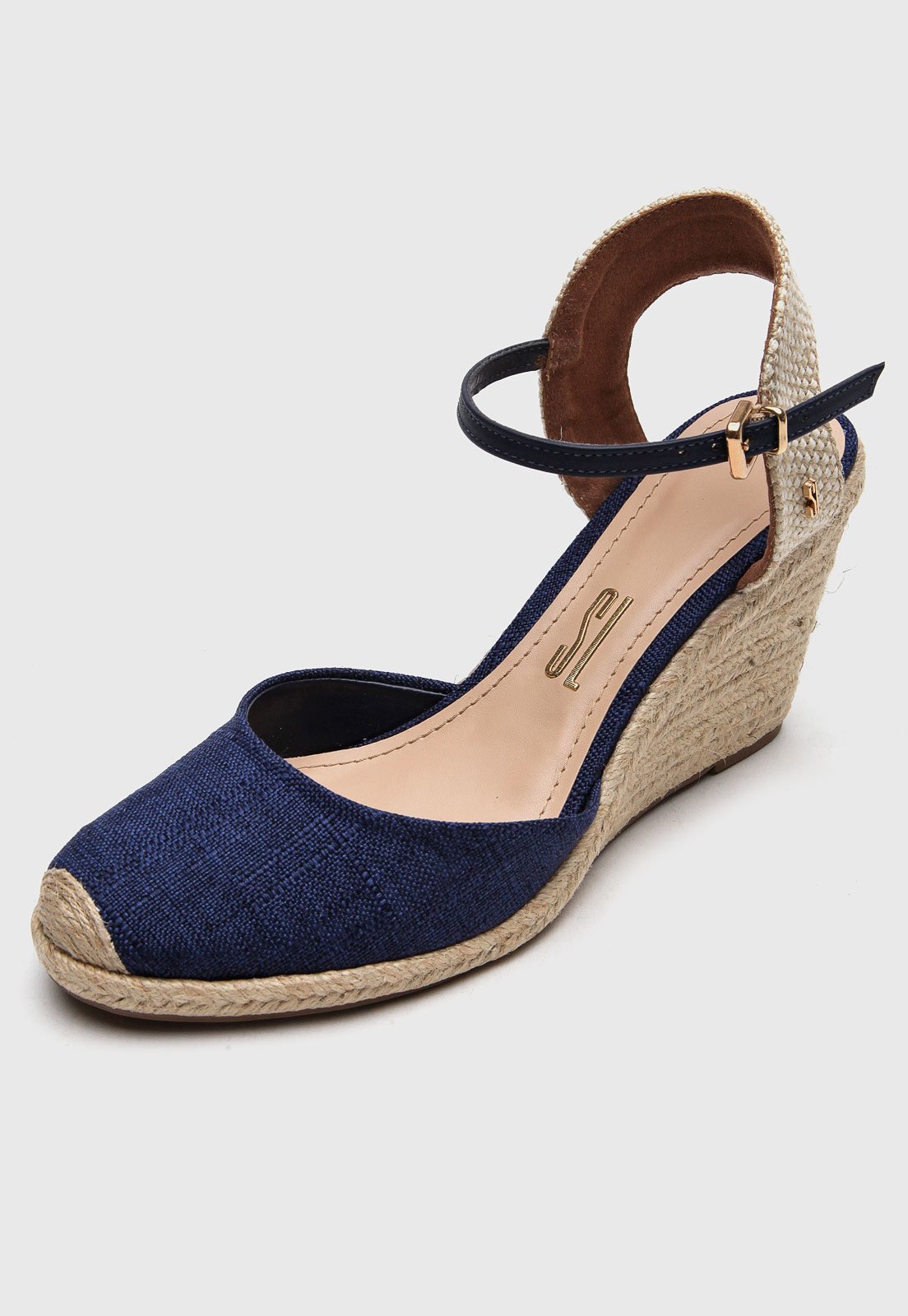 Sandália espadrille santa sale lolla jeans azul