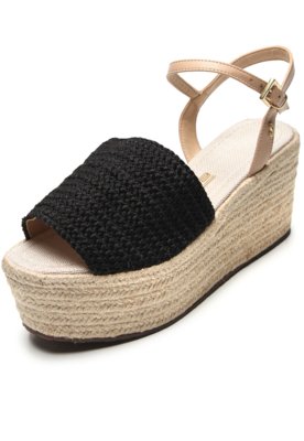 Sandália santa store lolla espadrille preta