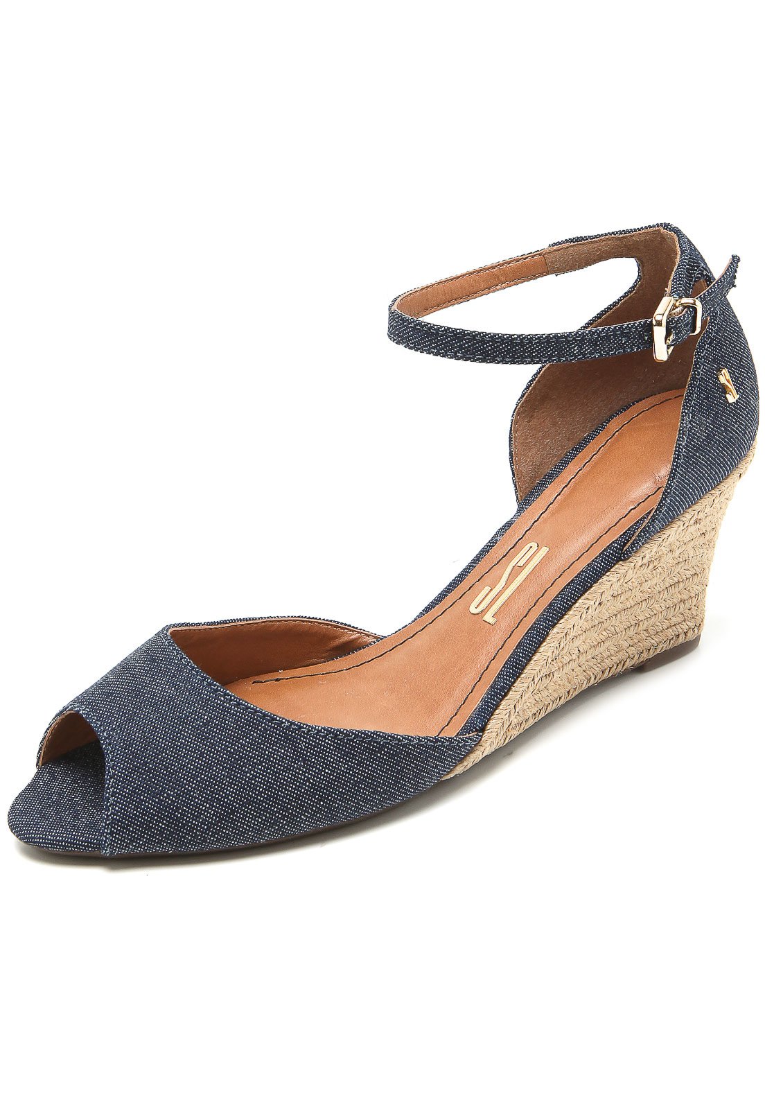 Sandália espadrille santa hot sale lolla jeans azul