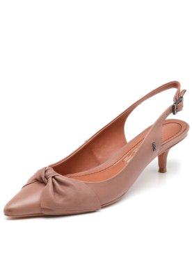 Scarpin Couro Santa Lolla Nó Nude Menor preço em Scarpin Couro Santa Lolla Nó Nude