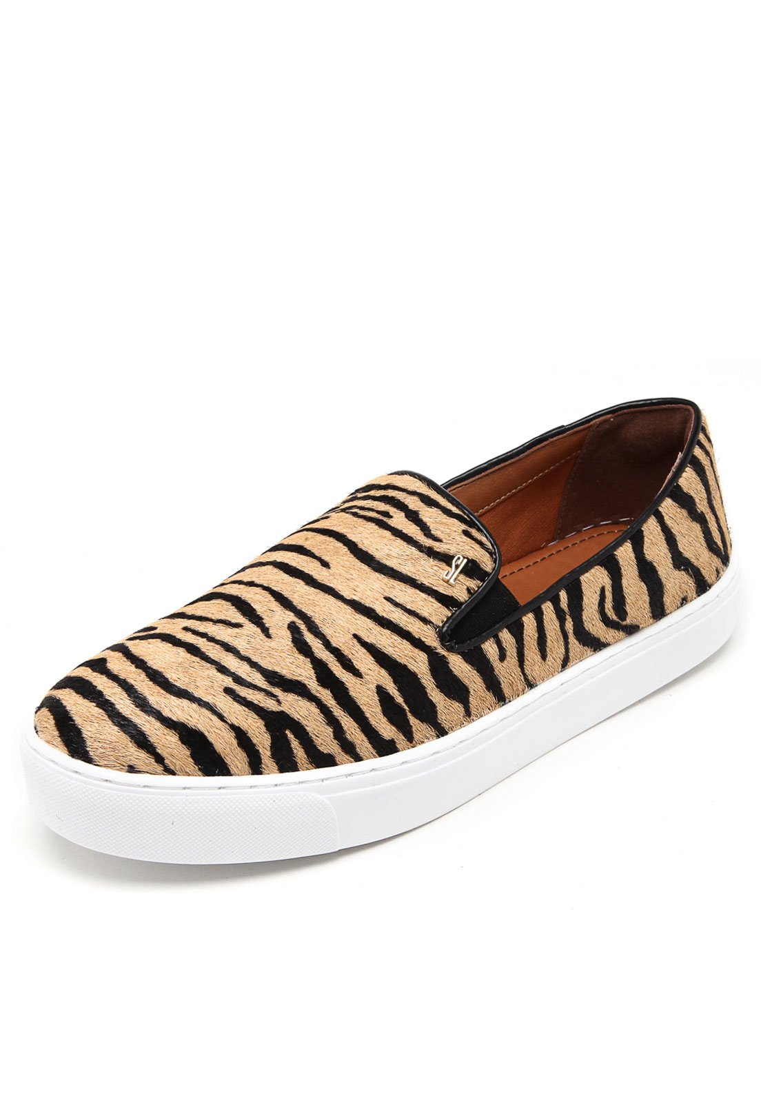 slip on santa lolla preto couro