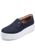 slip on flatform santa lolla jeans azul