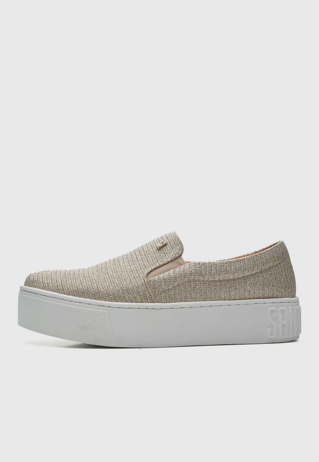 slip on santa lolla tachas bege