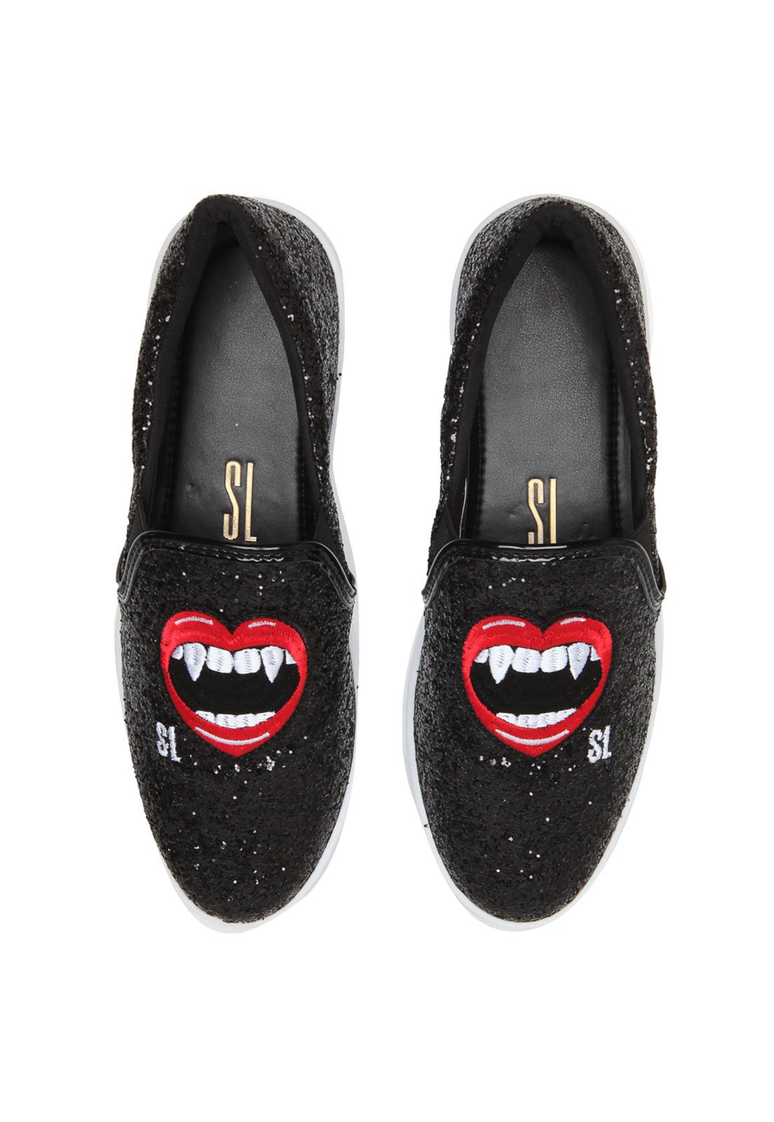 tenis flatform santa lolla preto