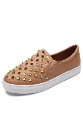 slip on santa lolla tachas bege