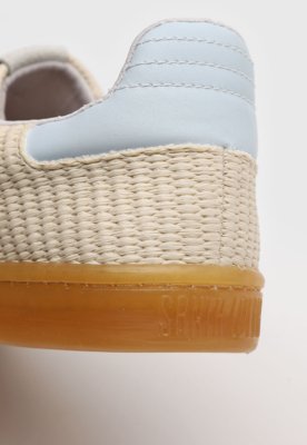 Tênis Feminino Santa Lolla Detalhe Trançado Bege e Rosa e Azul