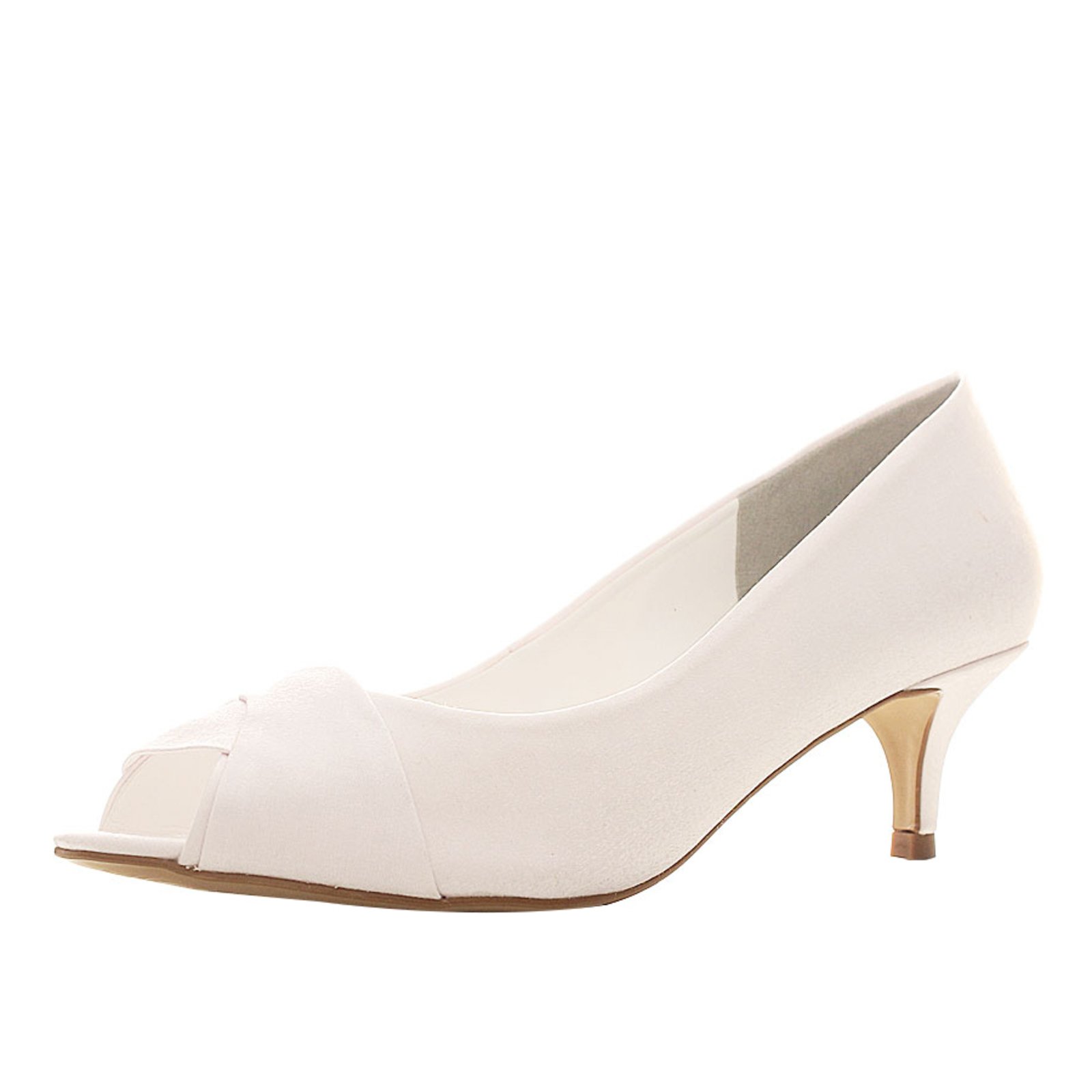 sapato peep toe branco