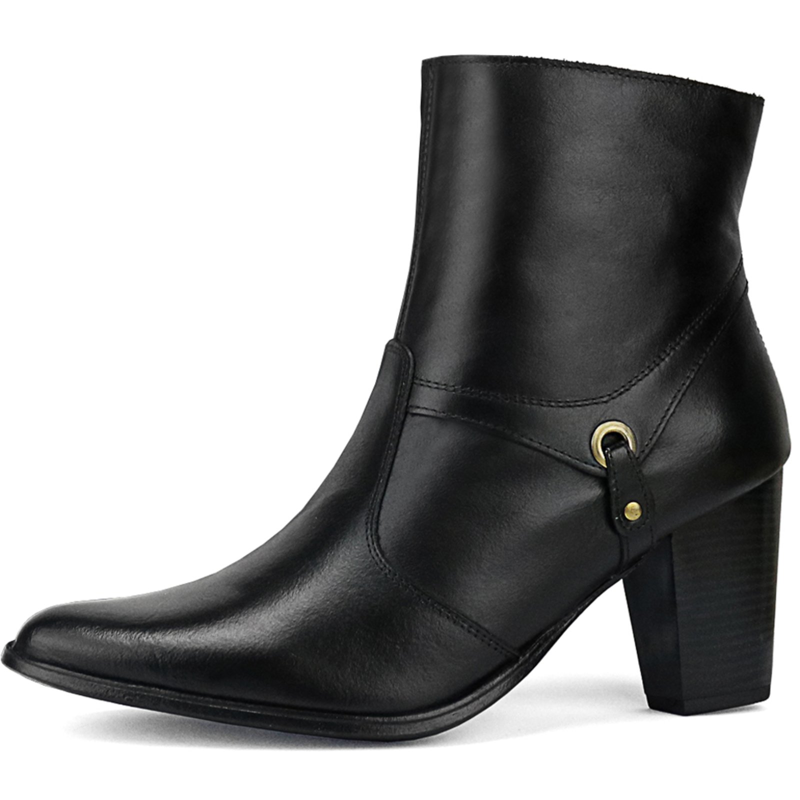 bota cano curto bico fino salto grosso