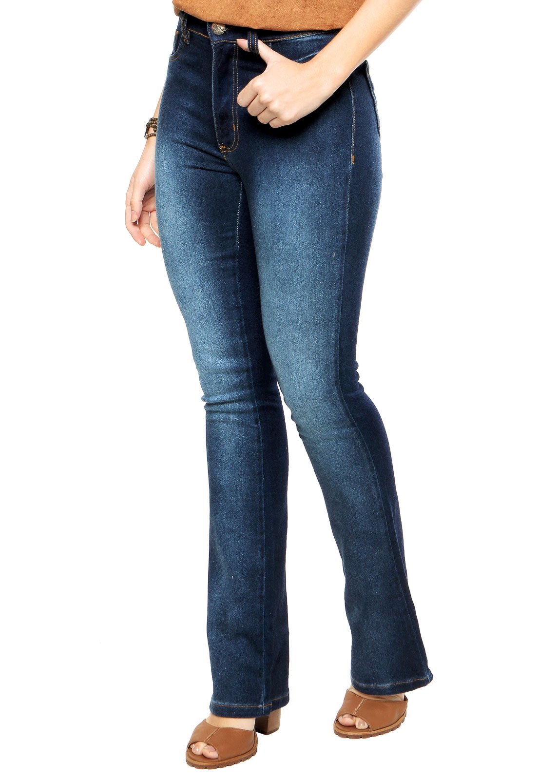 calça jeans sawary flare