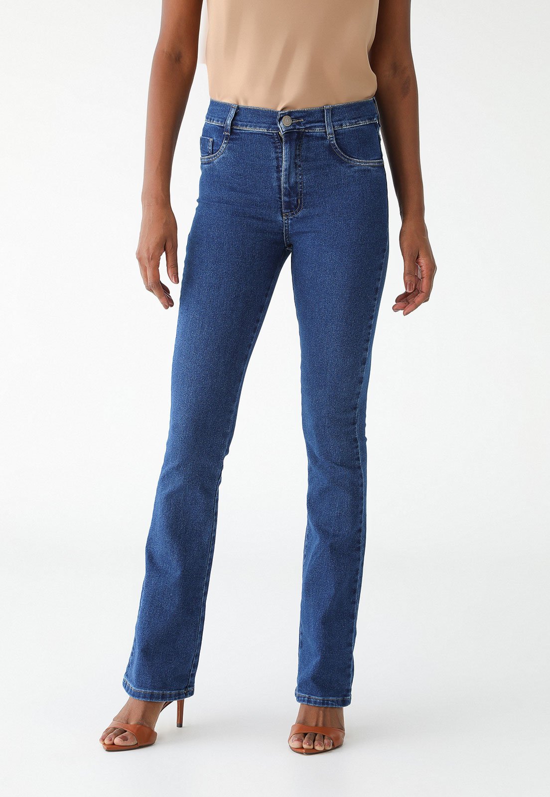 Calça Jeans Sawary Bootcut Lisa Azul