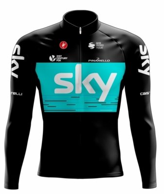 Camisa Ciclismo Sky Manga Longa Preta . Menor preço em Camisa Ciclismo Sky Manga Longa Preta .