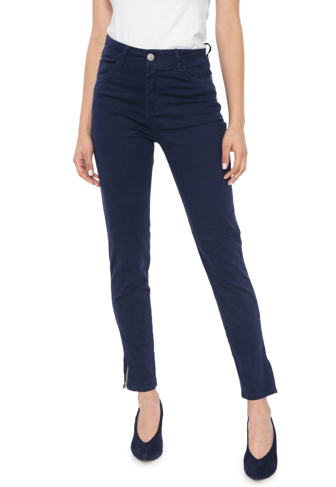 Cal a Jeans Scene Slim Lisa Azul marinho Compre Agora Dafiti