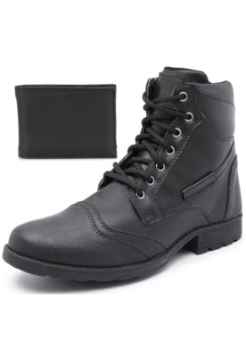 Bota Schiareli Com Carteira Sintético 1006 Preto Menor preço em Bota Schiareli Com Carteira Sintético 1006 Preto