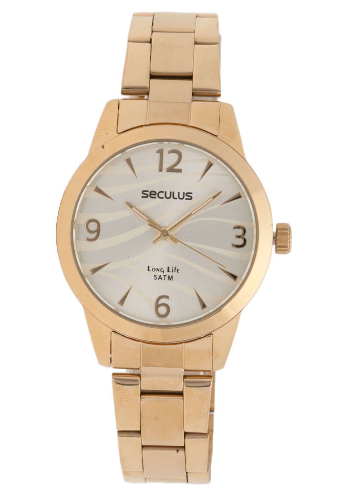 seculus long life 5atm dourado