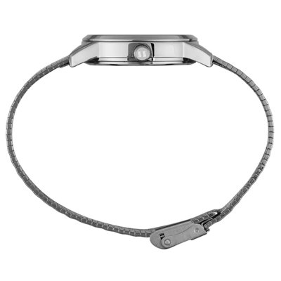Relógio Feminino Pulseira Texturizada Prata Seculus