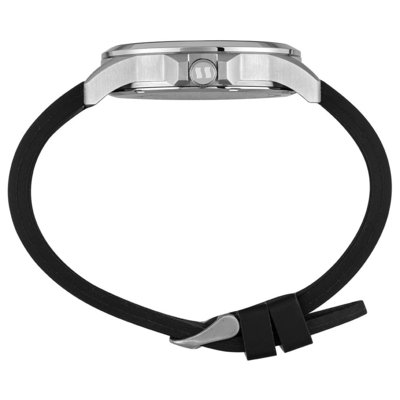Relógio Masculino Silicone e Pespontos Prata Seculus