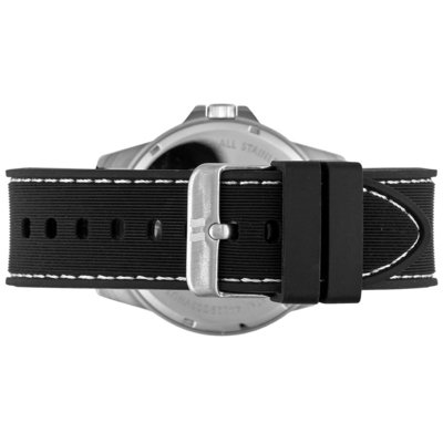Relógio Masculino Silicone e Pespontos Prata Seculus