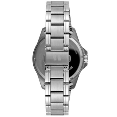 Relógio Seculus Masculino Aço Calendário Azul Seculus
