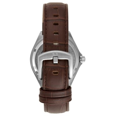 Relógio Seculus Masculino Automático Marrom Texturizado Seculus