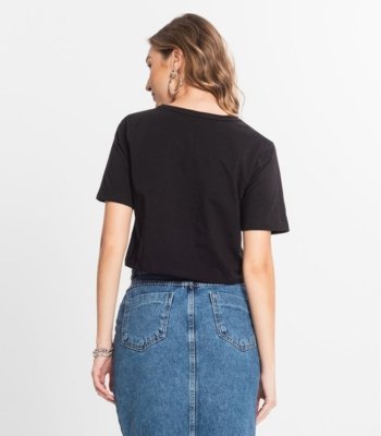 Blusa Cropped Básico Select Preto