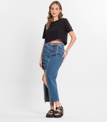 Blusa Cropped Básico Select Preto
