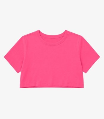 Blusa Cropped Básico Select Rosa