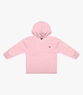Blusão Com Capuz Infantil Feminino Moletom Select Rosa