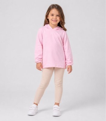 Blusão Com Capuz Infantil Feminino Select Rosa
