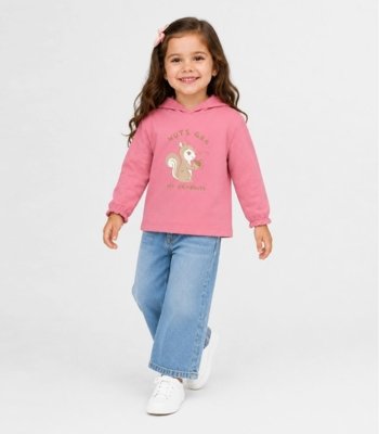 Blusão Com Capuz Infantil Feminino Select Rosa
