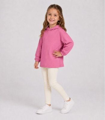 Blusão Com Capuz Infantil Feminino Select Rosa