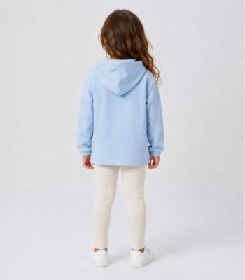 Blusão Com Capuz Infantil Menina Select Azul