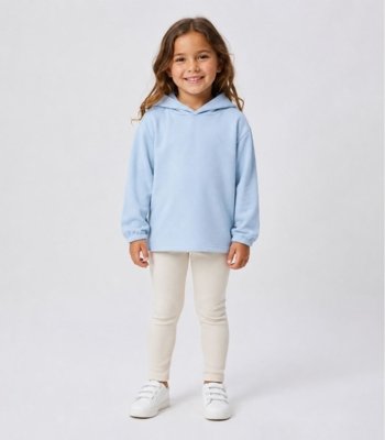 Blusão Com Capuz Infantil Menina Select Azul