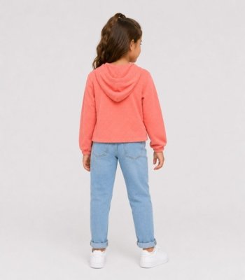 Blusão Com Capuz Menina Infantil Select Rosa