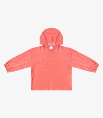 Blusão Com Capuz Menina Infantil Select Rosa