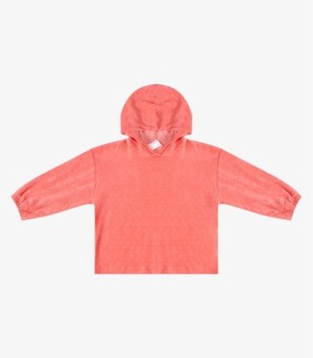Blusão Com Capuz Menina Infantil Select Rosa