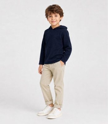 Blusão Com Capuz Menino Infantil Select Azul
