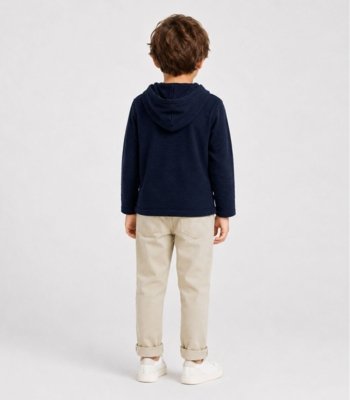 Blusão Com Capuz Menino Infantil Select Azul